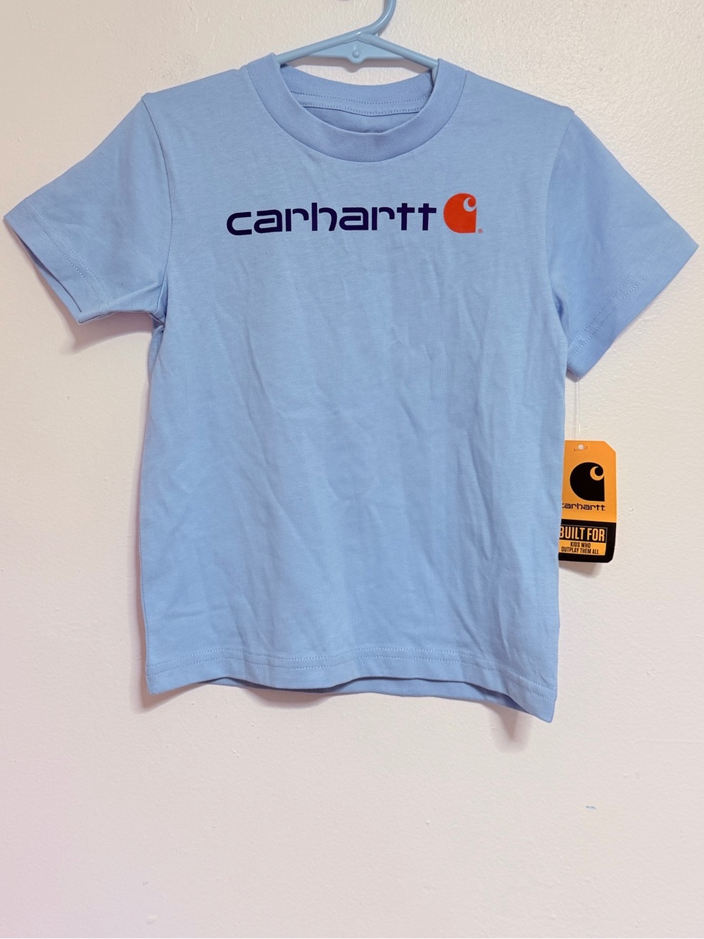Carhartt Kids' Light Blue Logo Tee 3T new with tags!